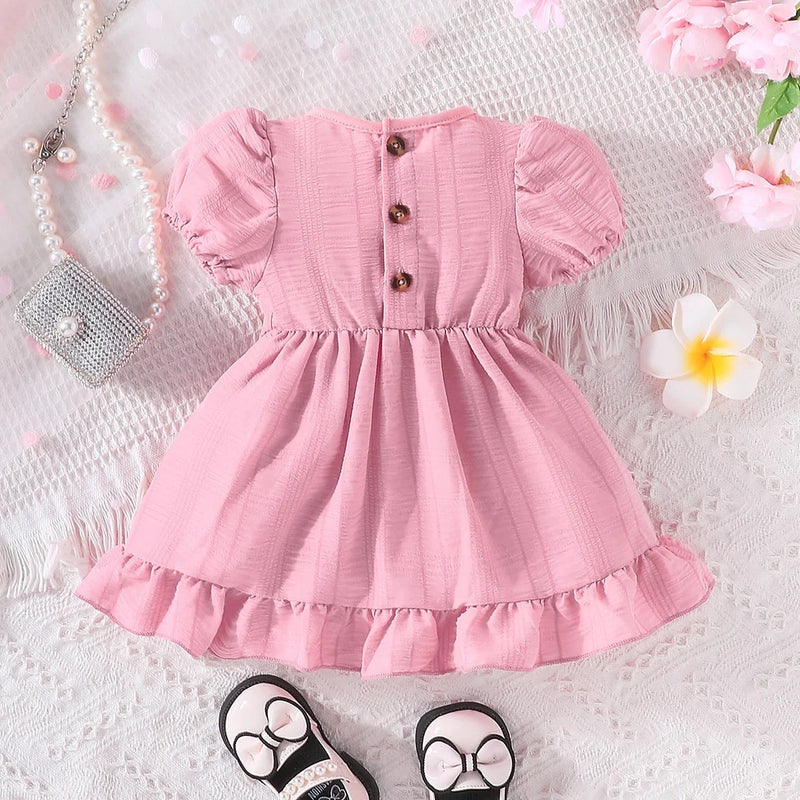 Vestido Manga Bufante para Bebê