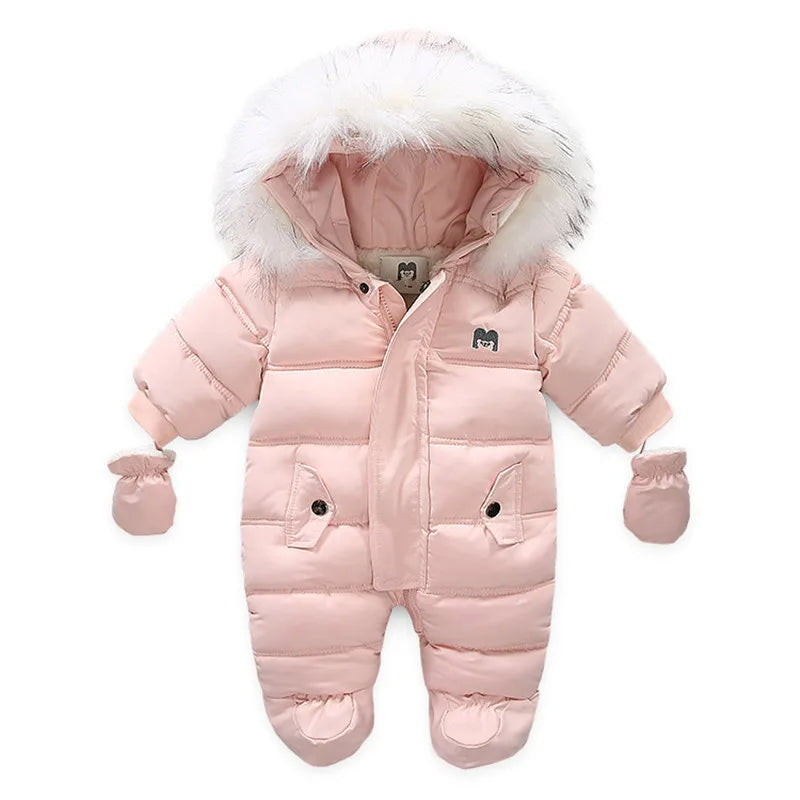 Macacão de Inverno com Capuz para Bebê